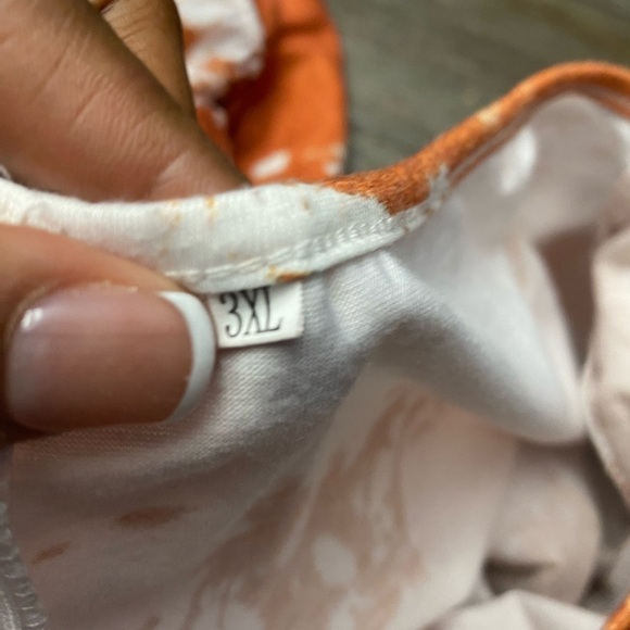 Off the Shoulder Tie Dye Plus Size 3X (18) Jumpsuit - Picture 9 of 11